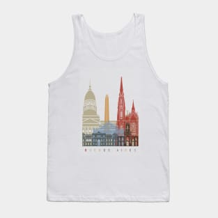 Buenos aires skyline poster Tank Top